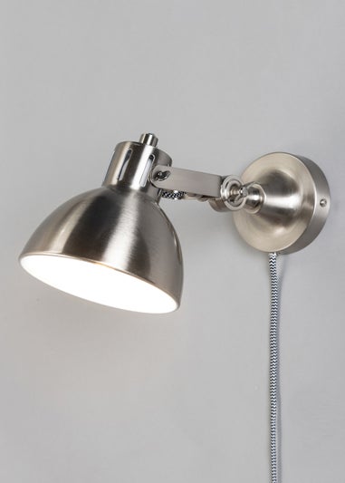 BHS Nickel Daria Plug-In Wall Light