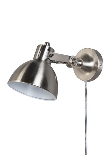 BHS Nickel Daria Plug-In Wall Light