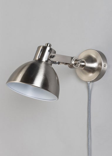 BHS Nickel Daria Plug-In Wall Light