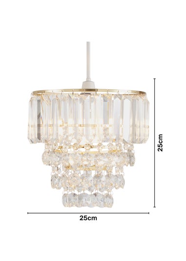 BHS Paladina Easyfit Ceiling Light Brass (25cm x 25cm)