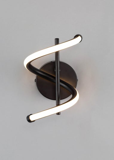 BHS Black Leo LED Wall Lamp