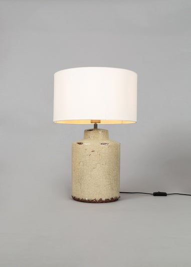 BHS Kai Ceramic Base Table Lamp Natural