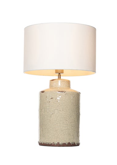 BHS Kai Ceramic Base Table Lamp Natural