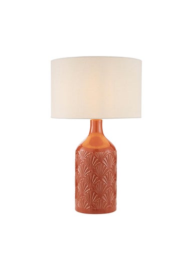 BHS Lucy Ceramic Terracotta Table Lamp