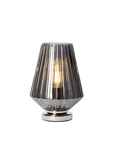 BHS Poplar Small Vessel Table Lamp Smoke (20cm x 15cm)