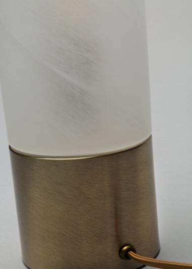 BHS Tilly Cylinder Touch Lamp (29.5cm x 10cm x 10cm)