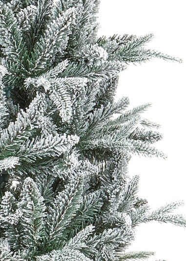 Premier Decorations 1.5m Slim Lapland Spruce Flocked Christmas Tree