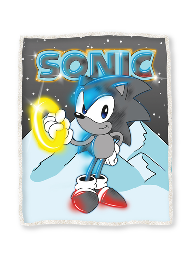 Sonic Ice Sherpa Throw