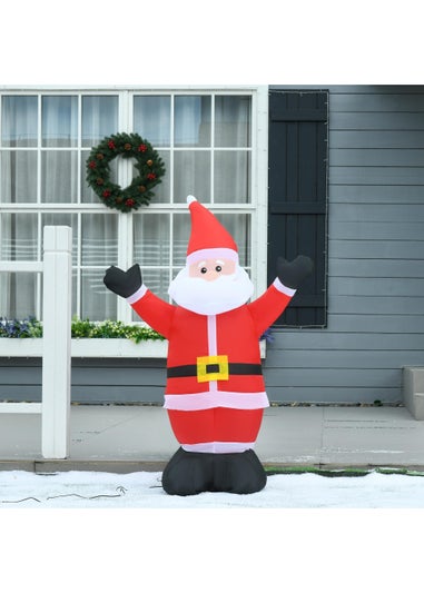 HOMCOM 4ft Inflatable Christmas Santa Claus