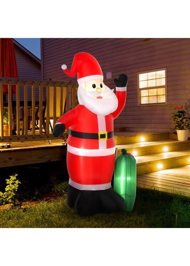 HOMCOM 7.5ft Inflatable Christmas Santa Claus