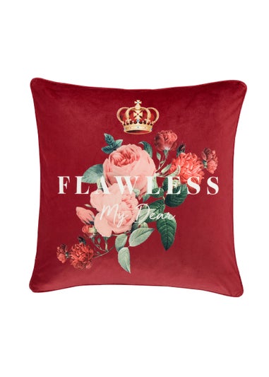 Bridgerton By Catherine Lansfield Flawless Floral Soft Touch Cushion (45x45cm)