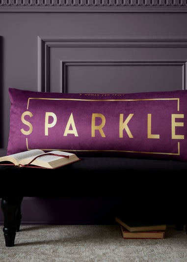 Bridgerton By Catherine Lansfield Sparkle Within Soft Touch Cushion (30x80cm)