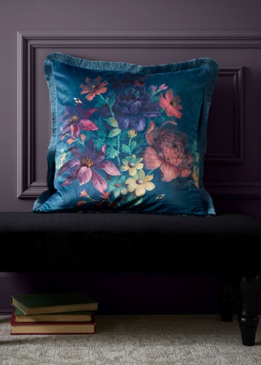 Bridgerton By Catherine Lansfield Romantic Floral Soft Touch Cushion (45x45cm)