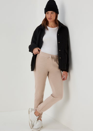 Beige Tennis Club Print Jogger