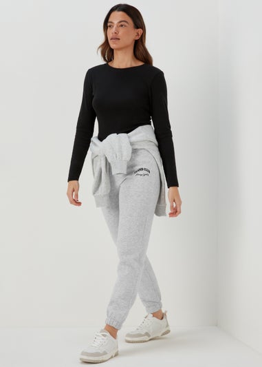 Grey Tennis Club Print Jogger