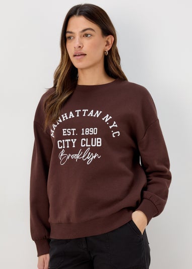 Brown Manhattan Sweatshirt