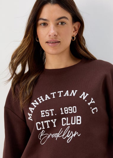 Brown Manhattan Sweatshirt