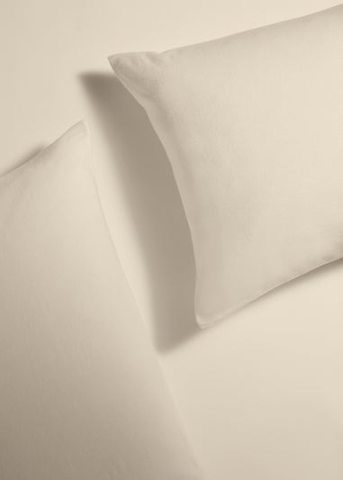 2 Pack Cream Cotton Housewife Pillowcases