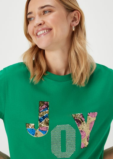 Green Joy Sequin T-Shirt