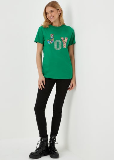 Green Joy Sequin T-Shirt