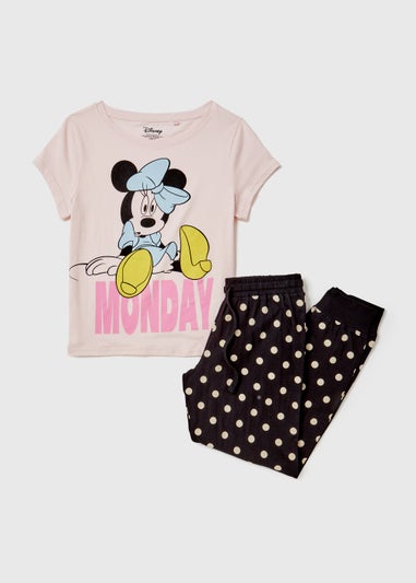 Pink Minnie Mouse Monday Pyjama Set
