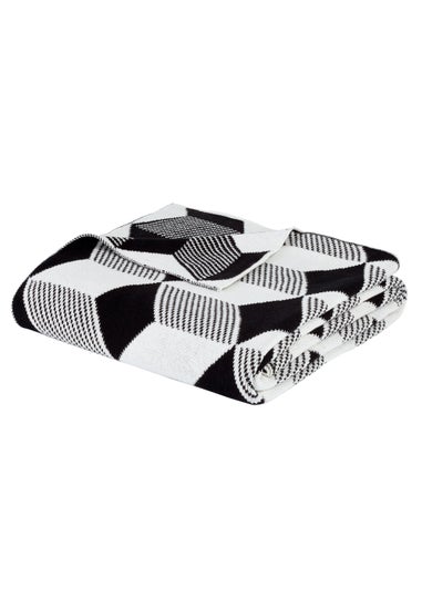 Style Sisters Knitted Cube Cotton 150x180cm Blanket Throw