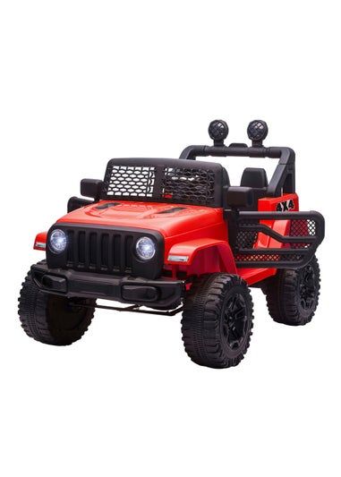 HOMCOM 12V Kids Electric Ride On Car Truck Off-road Toy with Remote Control (Red)