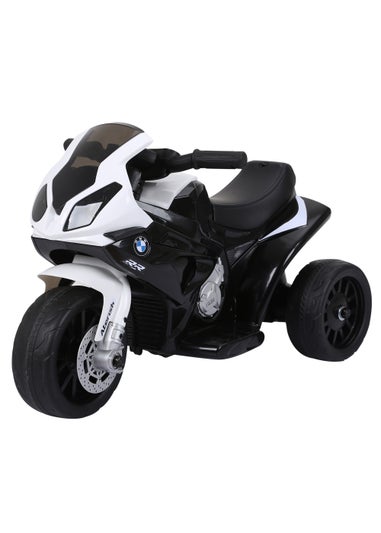HOMCOM Kids Electric Ride on Motorcycle BMW Licensed with Headlights and Music (Black)