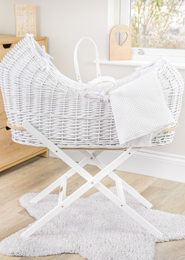 Clair de Lune White Waffle White Wicker Noah Pod