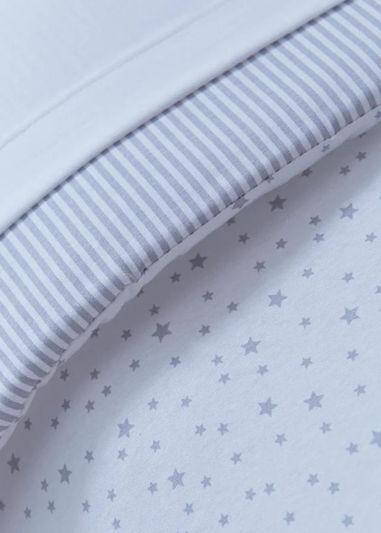 Clair de Lune 2 Pack Stars & Stripes Fitted Cot Bed Sheets