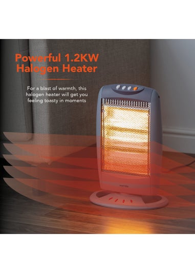 Warmlite 1200w Grey Halogen Heater