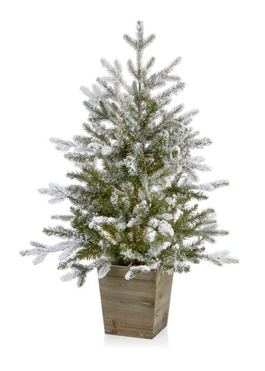 3 ft white flocked christmas tree