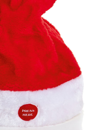 Premier Decorations Animated Musical Santa Hat 35cm