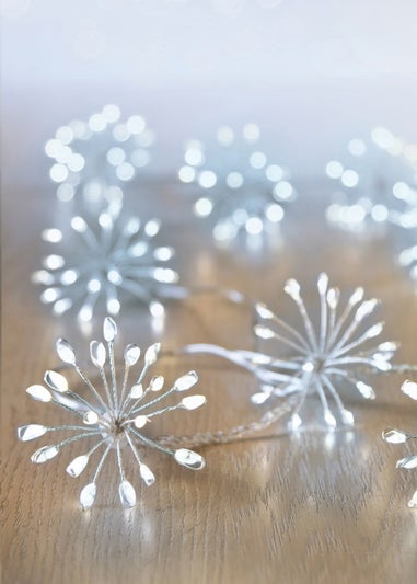 Premier Decorations 200 White LED Ultra Brights Starburst Pin Wire Lights