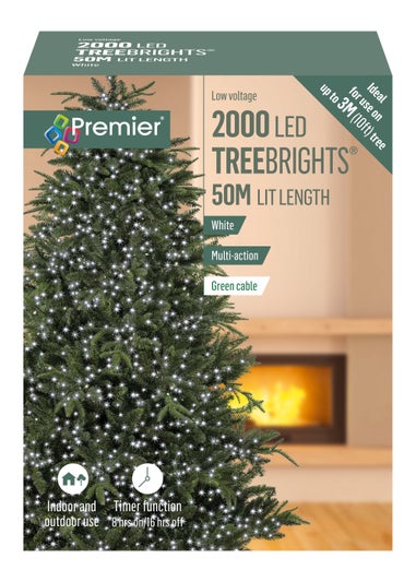 Premier Decorations 2000 White LED Treebrights