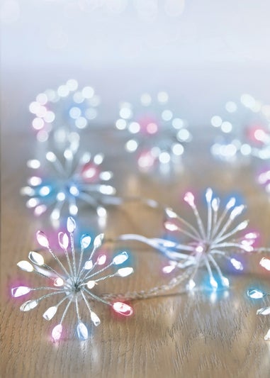 Premier Decorations 400 Rainbow LED Ultra Brights Starburst Pin Wire Lights