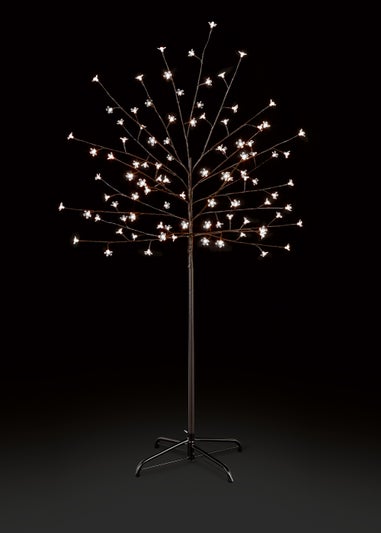 Premier Decorations 5 ft Warm White Cherry Tree LED Light