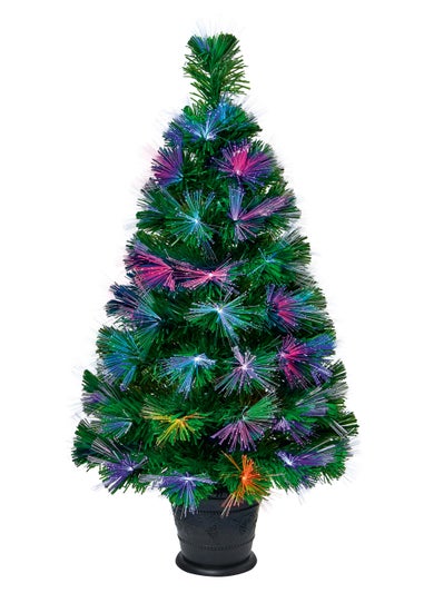 Premier Decorations Colour-changing Fibre Optic Burst Tree 3ft