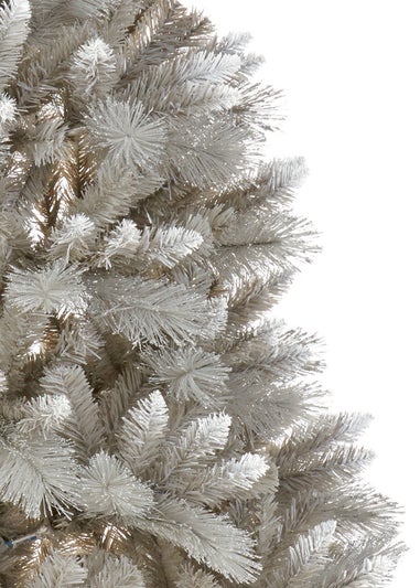 Premier Decorations Grey Silver Tipped Fir Christmas Tree 7ft