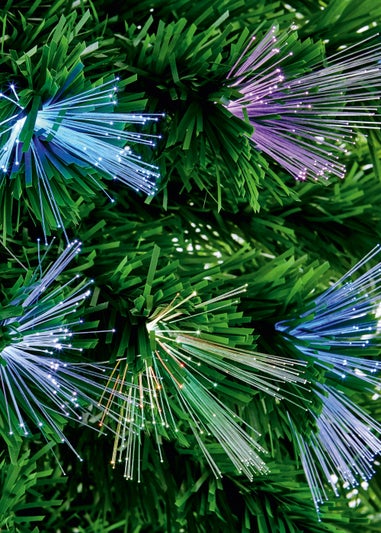 Premier Decorations Colour-changing Fibre Optic Burst Tree 4ft