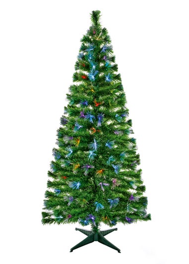 Premier Decorations Colour-changing Fibre Optic Burst Tree 4ft