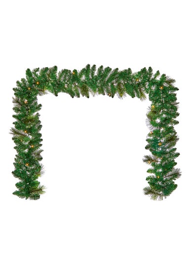 Premier Decorations Pre-Lit 4 Piece Christmas Door Set with Warm White LEDs