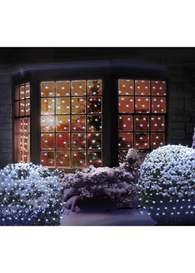 Premier Decorations 180 White LED Net Light