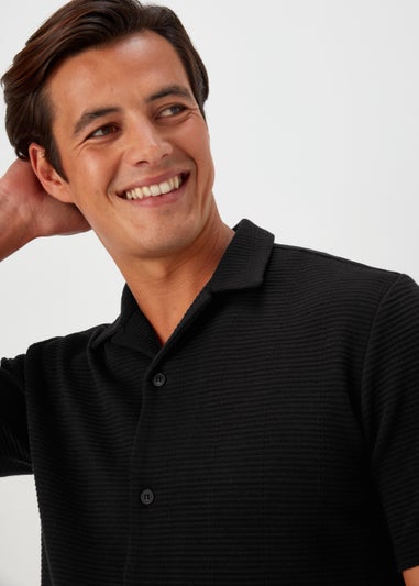 Black Ottoman Jersey Shirt
