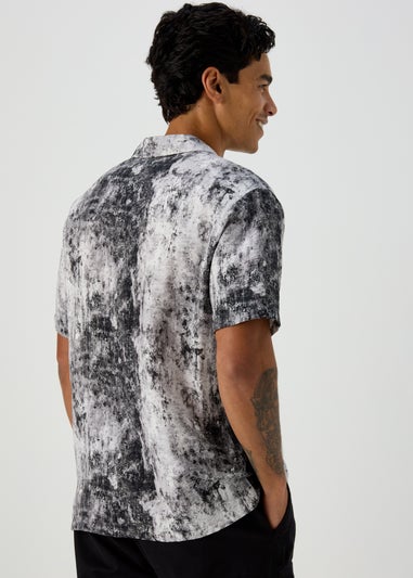 Charcoal Concrete Print Shirt