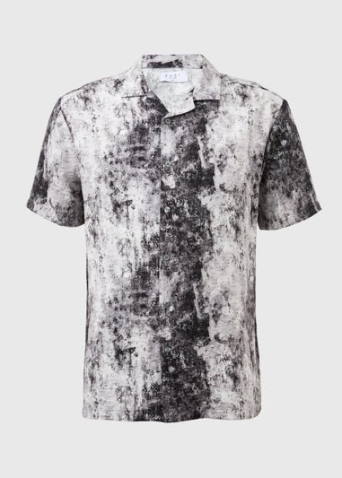 Charcoal Concrete Print Shirt
