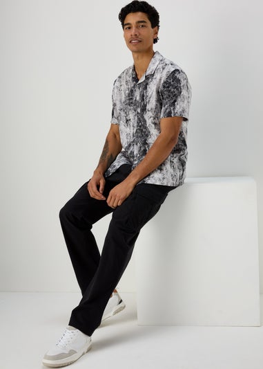 Charcoal Concrete Print Shirt