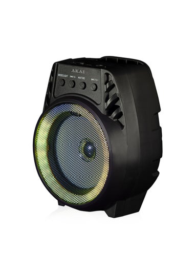 Akai Vibes 4inch Portable LED Party Speaker Black