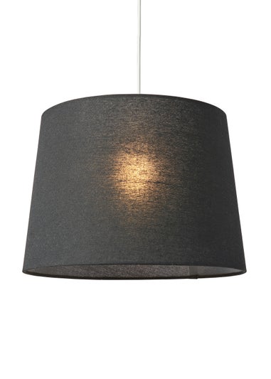BHS Mira 38cm Linen Easyfit Shade Black (28cm x 38cm)