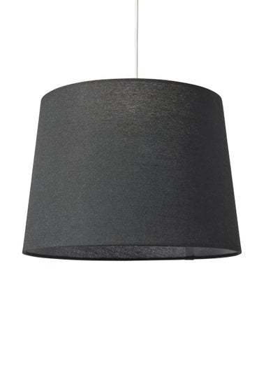 BHS Mira 38cm Linen Easyfit Shade Black (28cm x 38cm)